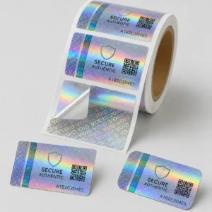 Custom Holographic Security Labels 1 | SZKAYU Packaging | Custom Labels stickers Cigarette Pouch Packaging Custom security hologram labels with serial numbers