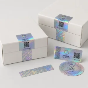 Custom Holographic Security Labels 3 | SZKAYU Packaging | Custom Labels stickers Cigarette Pouch Packaging Holographic anti counterfeit labels with security effects