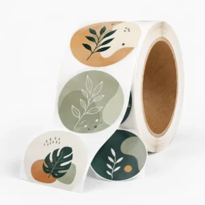 Custom adhesive stickers for packaging