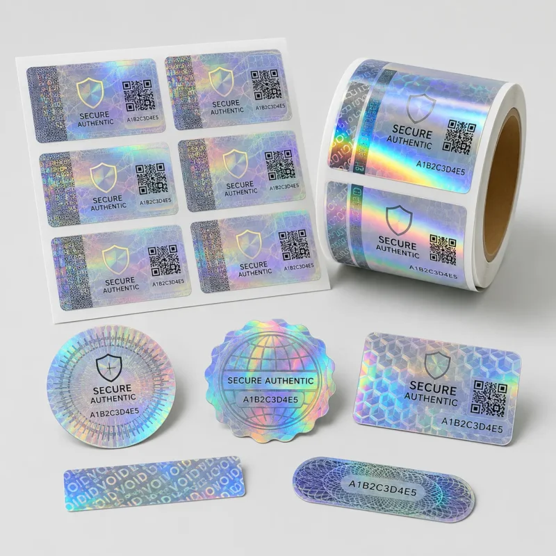 customholographicsecuritylabels | SZKAYU Packaging | Custom Labels stickers Cigarette Pouch Packaging Custom holographic security labels for anti counterfeit packaging