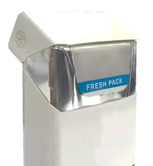 Reclosable Cigarette Foil Packaging | SZKAYU Packaging | Custom Labels stickers Cigarette Pouch Packaging Reclosable cigarette foil packaging with resealable label