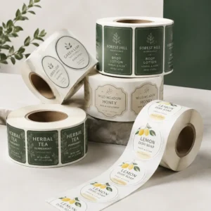 Custom Roll Labels for Product Packaging | SZKAYU Packaging Custom roll labels supplied on rolls for product packaging