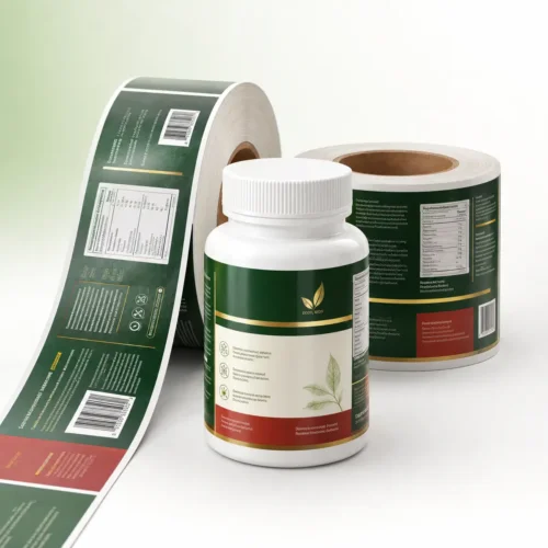 customsupplementlabelsfeatured | SZKAYU Packaging Custom supplement label printing for bottles and rolls