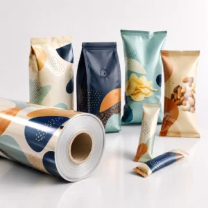 Custom printed food packaging film roll