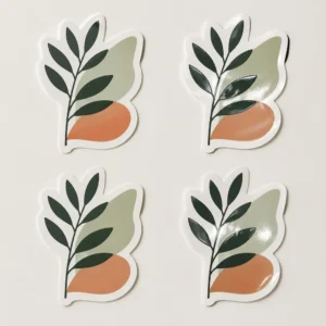 Matte and gloss custom die cut sticker finishes